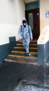 Дезинфекция подъездов в Митино продлится еще месяц